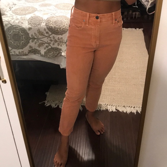 Madewell High Rise Slim Boyjean Corduroy Crop Pant - Picture 3 of 8